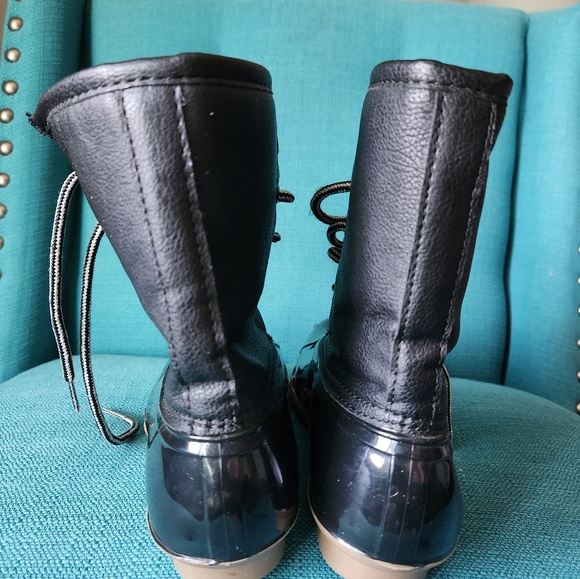 Blue Suede Shoes Rain Boots Women's Size 7 - Picture 3 of 4